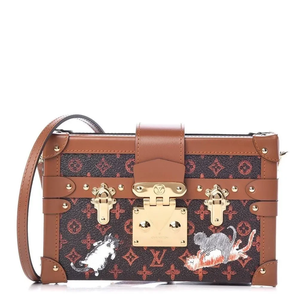 Louis Vuitton Catogram Trunk Petite Malle cat bag crossbody LV Grace Coddington